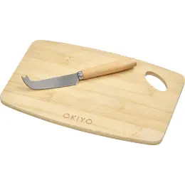 Okiyo Edamu Bamboo Cheese Board Set Back